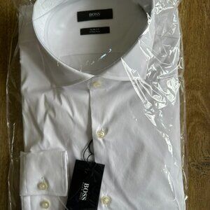 HUGO BOSS men's Jason Slim Fit Stretch Long Sleeve Dress Shirt